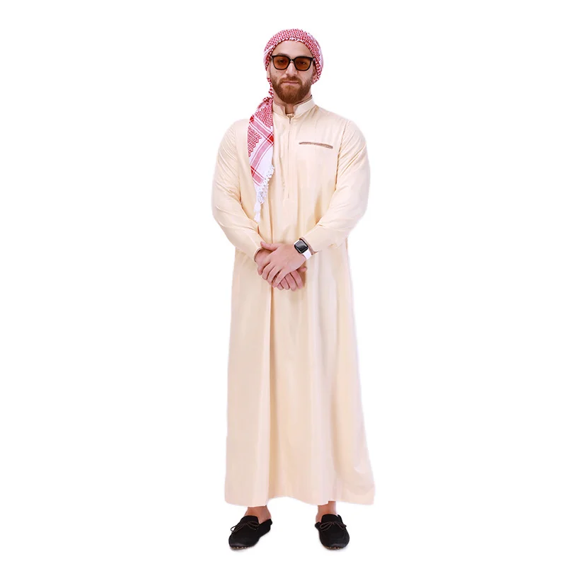 

Eid Muslim Jubba Thobe Men Ramadan Embroidery Long Robe Kaftan Kimono Saudi Musulman Abaya Dubai Arab Turkey Islamic Clothing