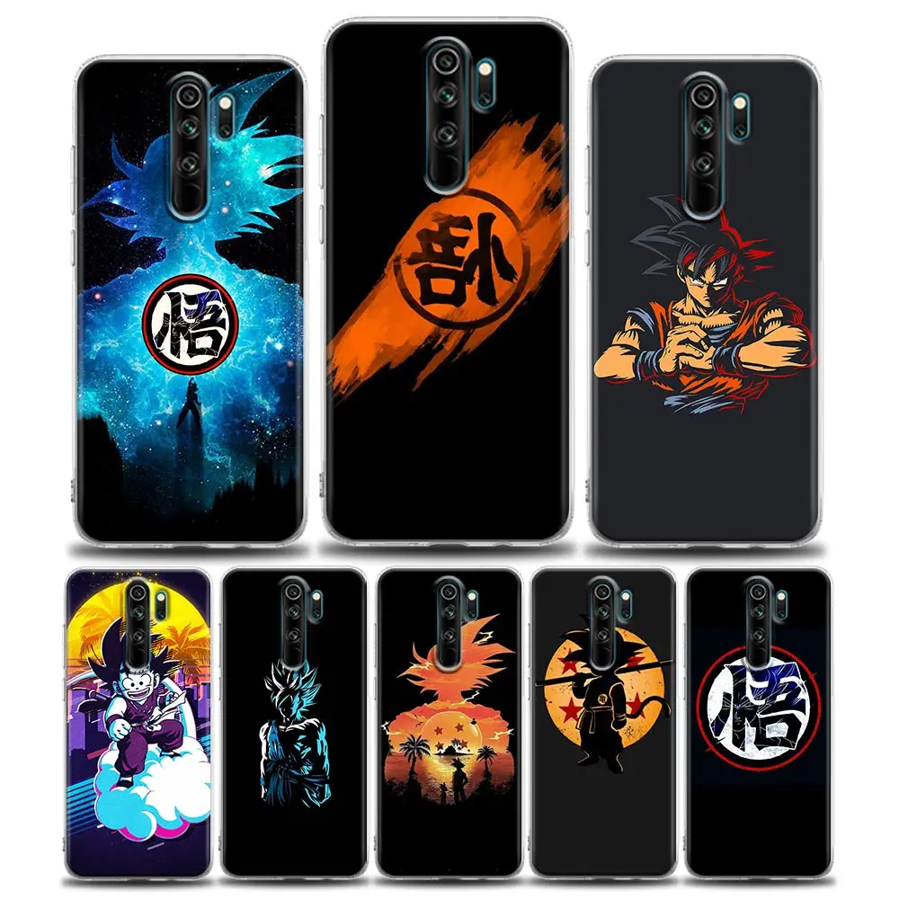 

Clear Phone Case for Redmi Note 7 8 9 10 8T Pro Redmi 8 8A 7 9 9C Y3 K20 K30 K40 TPU Case Bandai Son Goku Dragon Ball Z
