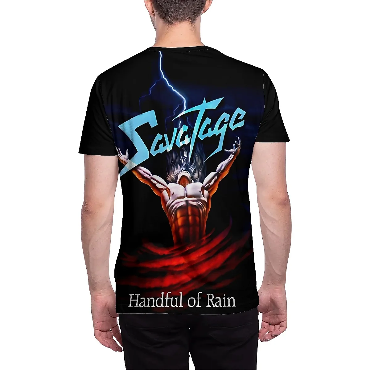 LIASOSO New Savatage Band 3D Print Harajuku Tops Rock T-Shirt летняя футболка с круглым вырезом и короткими