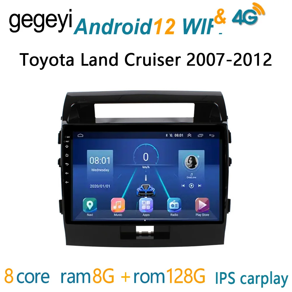

8G+128G автомагнитола for Toyota Land Cruiser 2007 2012 магнитола для авто 2 din 2дин android андроид 1 дин навигатор для авто 2din рамка для магнитолы подголовник с мо...