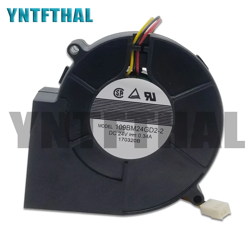 Хорошо протестированный 3-проводной охлаждающий вентилятор 109BM24GD2-2 DC 24 В 0.34A 97x97x33 мм