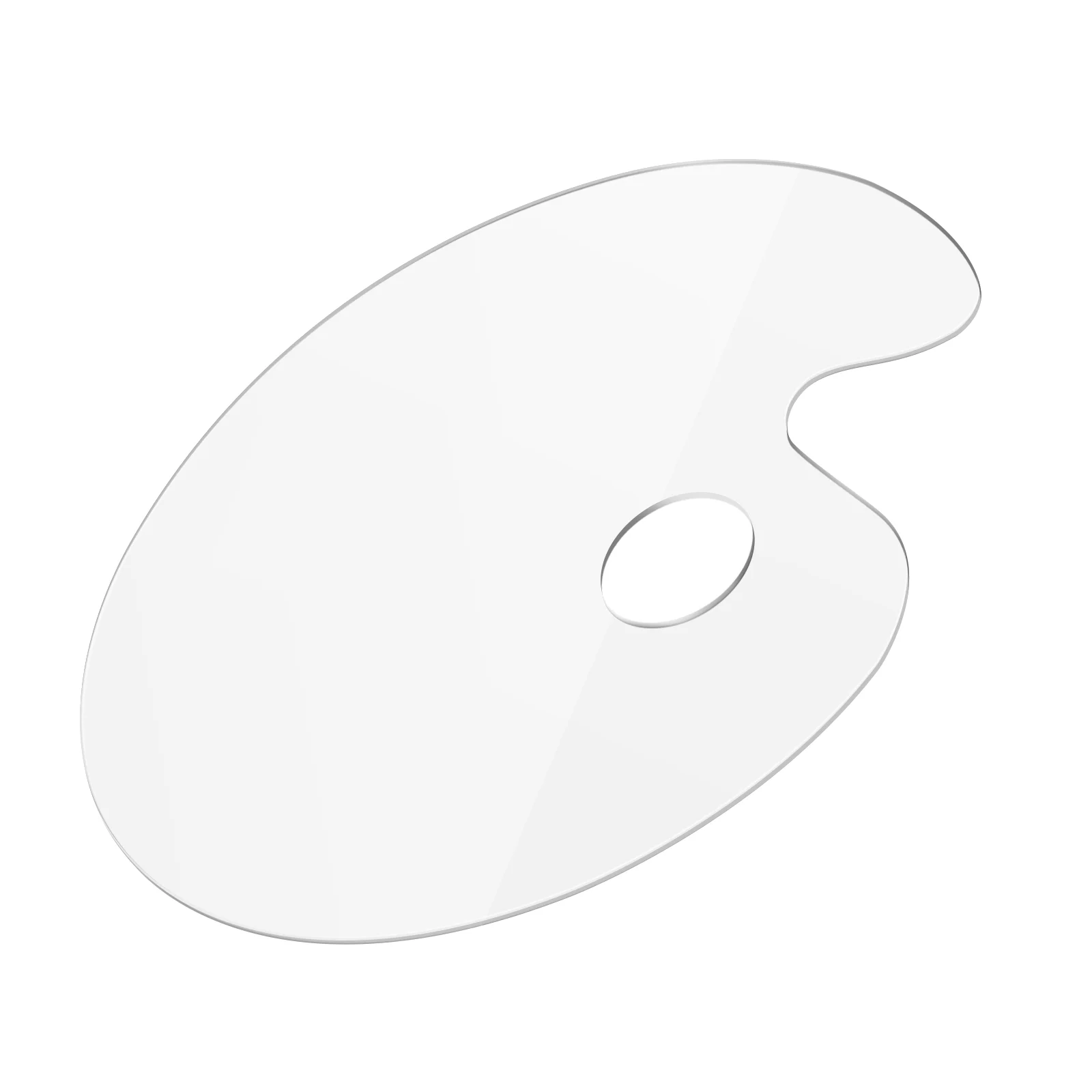 

HEALLILY Transparent WaterArt Supply Pigment Supply Mixing Trays Drawing Tray Plastic Supply Supply Mixer (Oval,