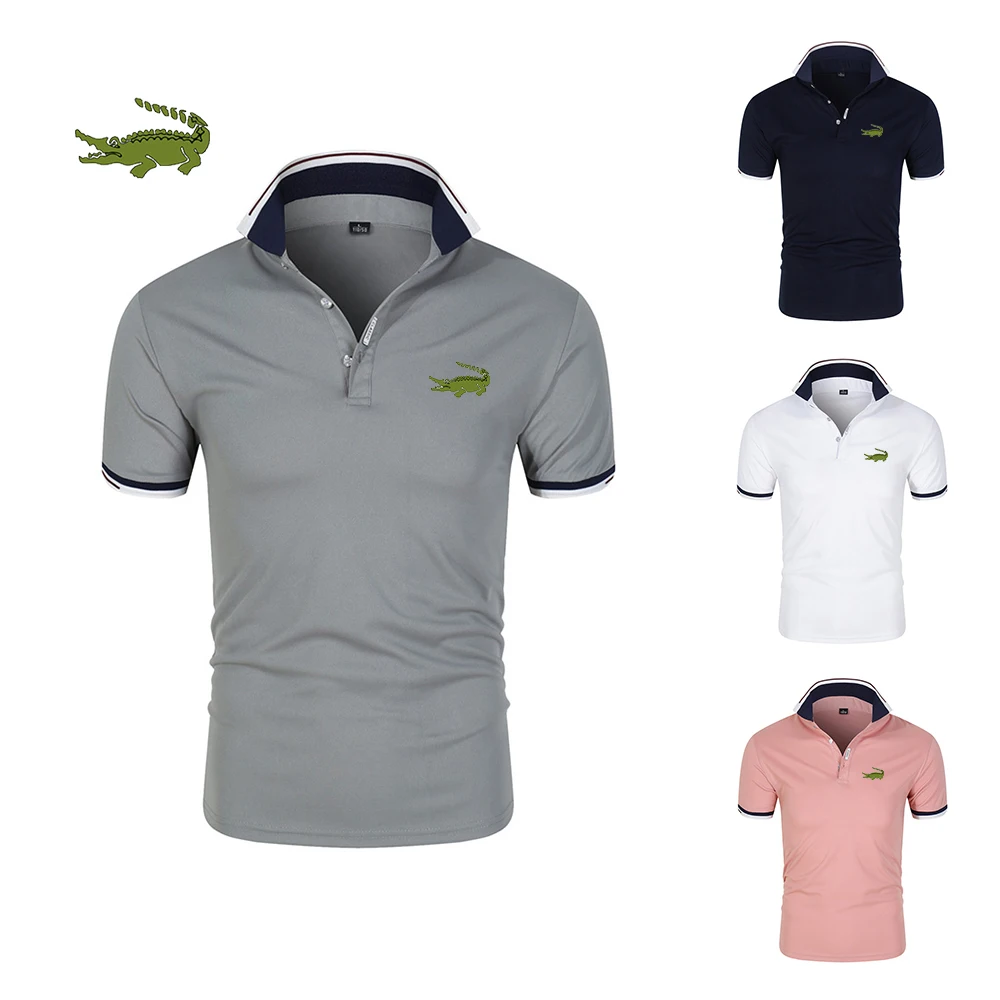 

New Summer Men's Golf Polo Shirts Short Sleeves Casual Fashion Open Collar Shirts Short Sleeves Comfortable Breathable T-Shirts