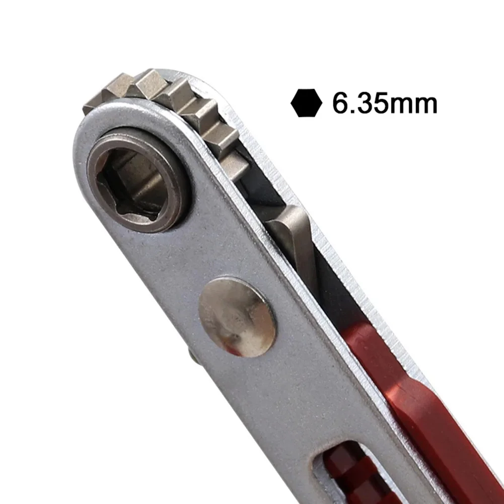 

Mini Ratchet Wrench Hexagon Torx Bidirectional Control Screwdriver Drill Bit 1/4 Square Drive Sockets Screwdriver Drill Bits