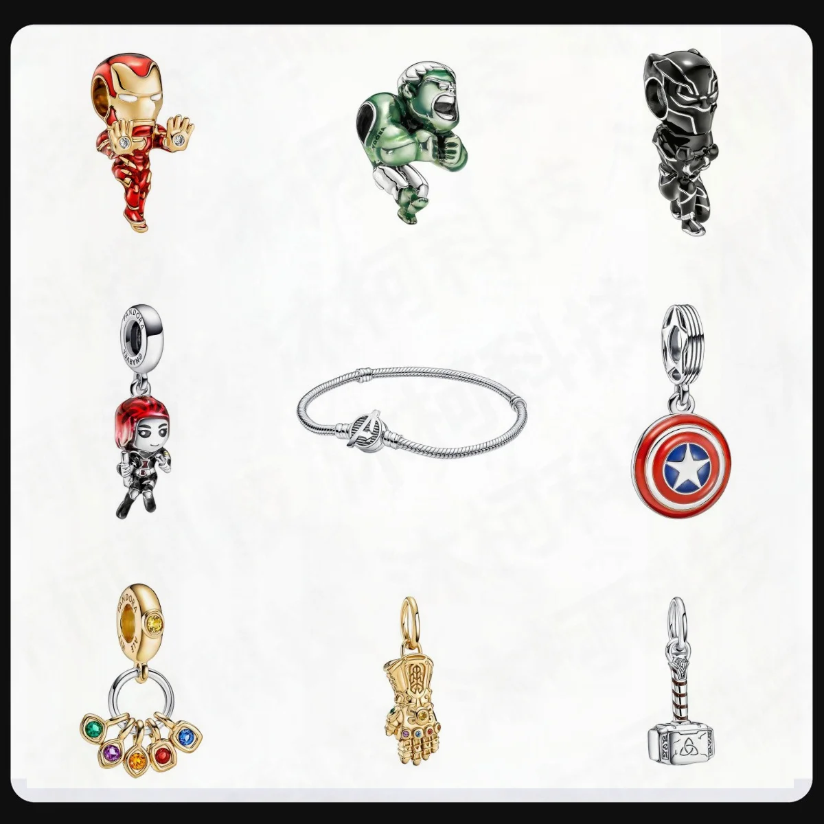 

Disney Marvel Vengadores Series Icon Man New Fashion Original Bracelet fir Pandora Wholesale Jewelry Beads in Bulk Gift MV006