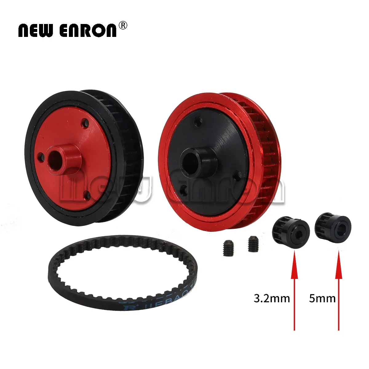 

NEW ENRON Belt Drive Transmission Gears System 3.2/5.0mm for 1/10 RC Car Crawler Axial SCX10 & SCX10 II 90046 Upgrade DIY Parts