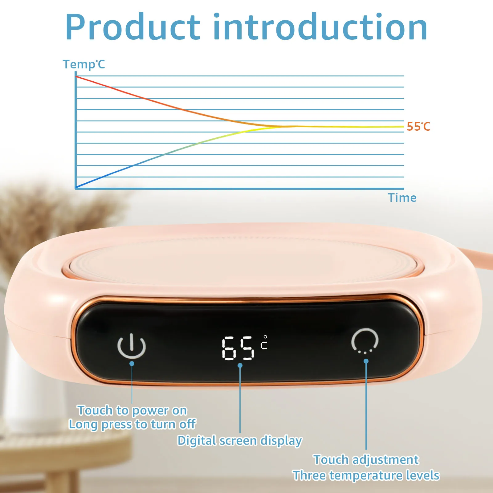 Умный Подогреватель Кофейных Чашек С 3 Настройками Температуры. 8-часовое