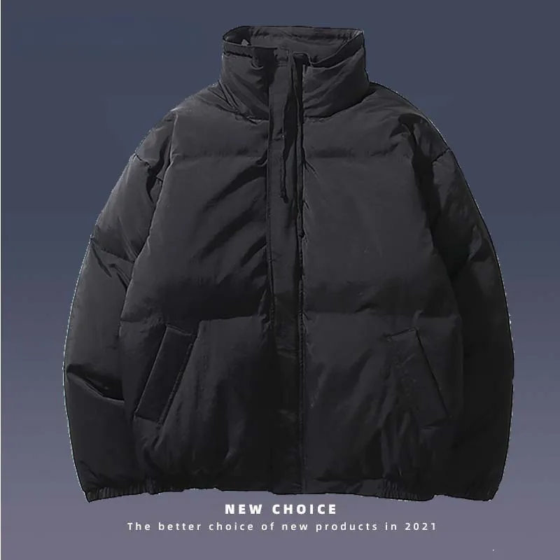 Парка мужская стеганая зимняя уличная одежда теплый пуховик в стиле хип-хоп