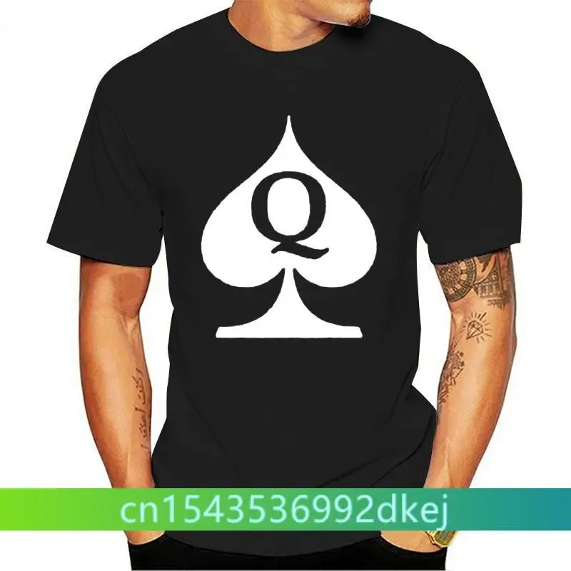 

Queen Of Spades Letter Q Deck Of Cards Poker Symbol Funny Woman's T-shirt
