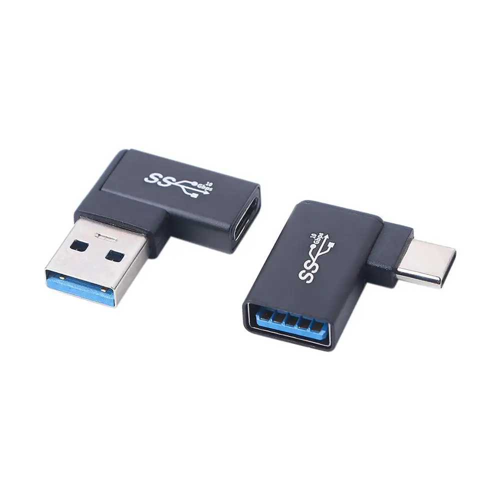 

Notebook Aluminum Data Converter Portable 90 Degree USB 3.0 To Type C Charger Plug OTG Connector OTG Adapter USB 3.0 Converter