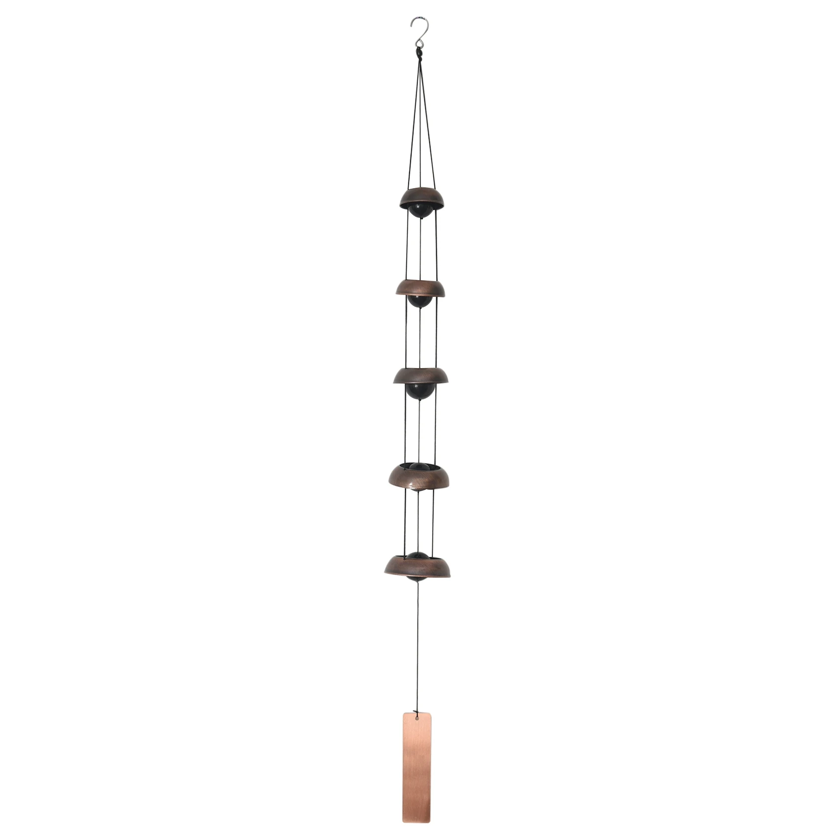 

Bell Wind Chimes Temple Wind Bell with 5 ,Feng Shui Wind Chime Yard Outdoor Decoration Memorial Wind Chime