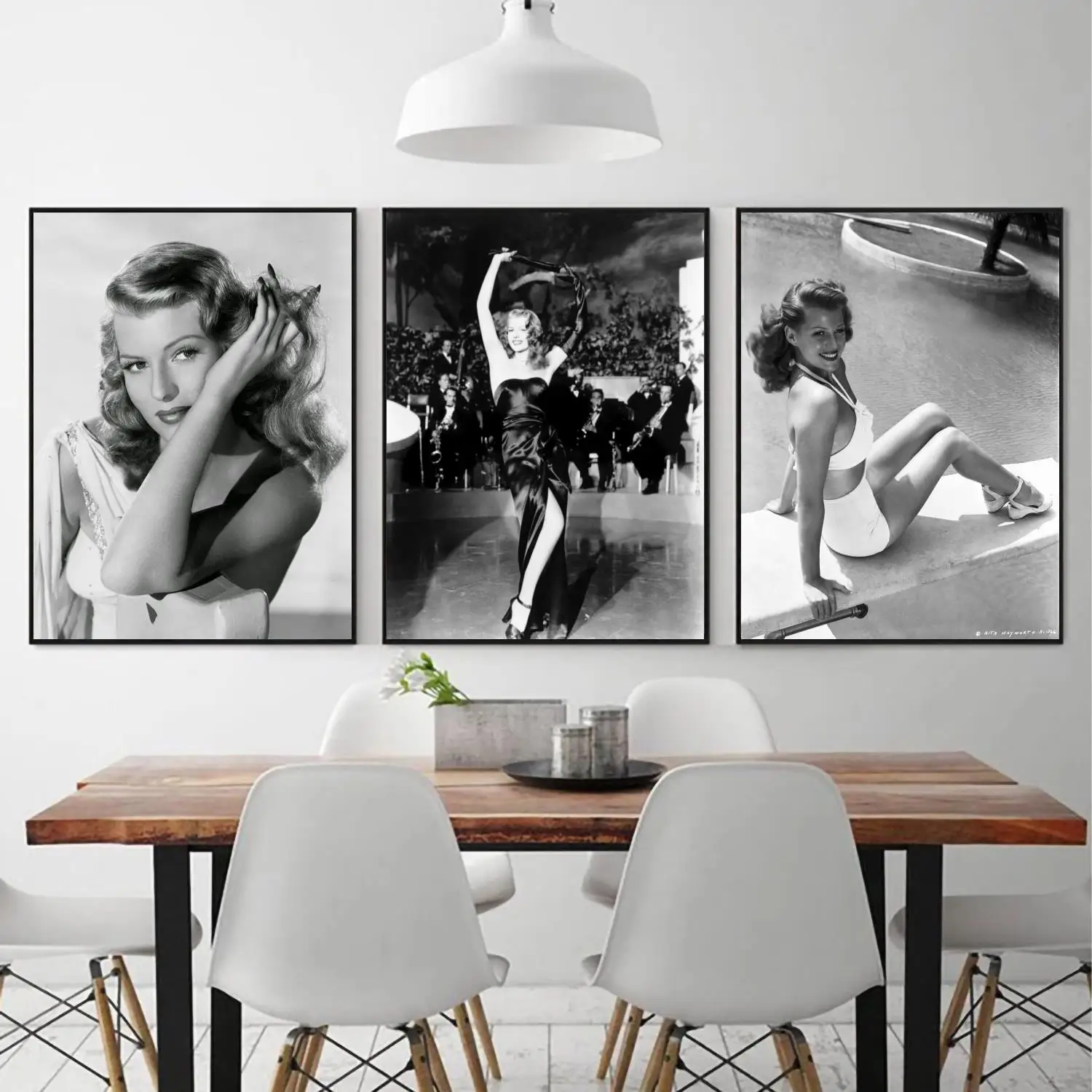 

Rita Hayworth poster 24x36 Wall Art Canvas Posters Decoration Art Poster Personalized Gift Modern Family bedroom Painting