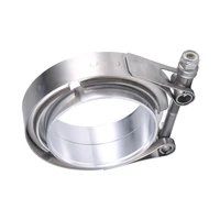 22 252 52 7533 5 inch stainless steel car standard exhaust v band clamp male female flange assembly