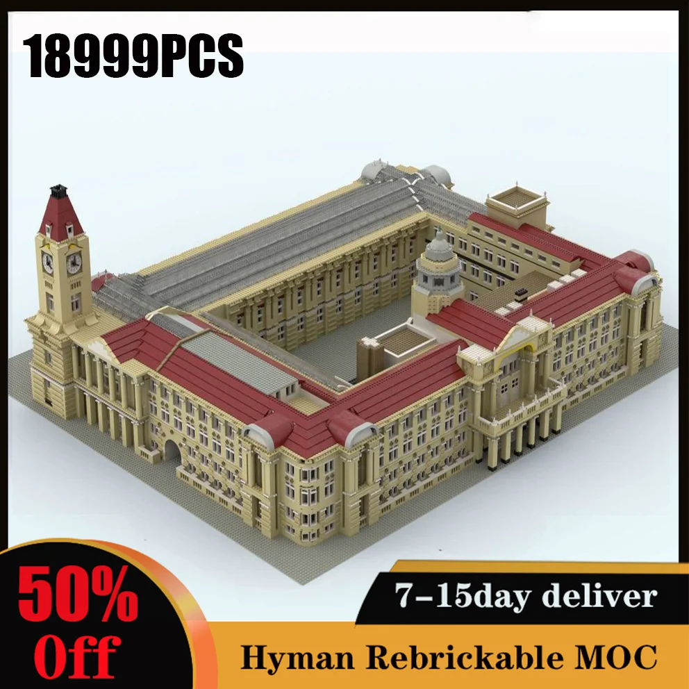 

18999pcs Customized MOC Birmingham City Council House Museum Art Gallery Building Block Famous Street View Bricks Kids Toys Gift
