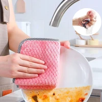 151020 pcs kitchen cleaning cloths multifunctional oil wiping rags microfiber table cleaning cloth household cleaning tools
