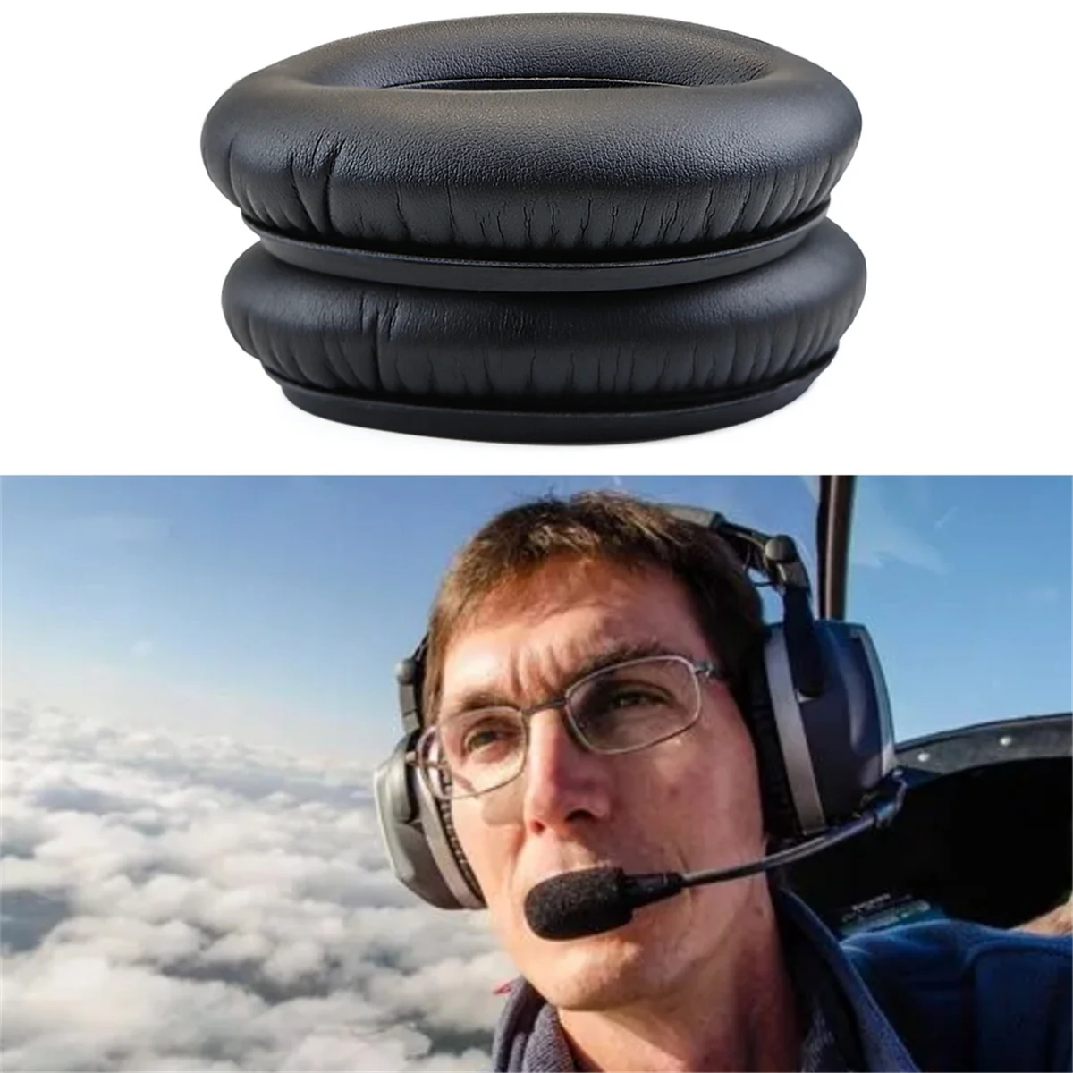 Для Lightspeed Zulu/Sierra/ير Pfx Aviation Pilot Многофункциональные удобные наушники 2 шт.
