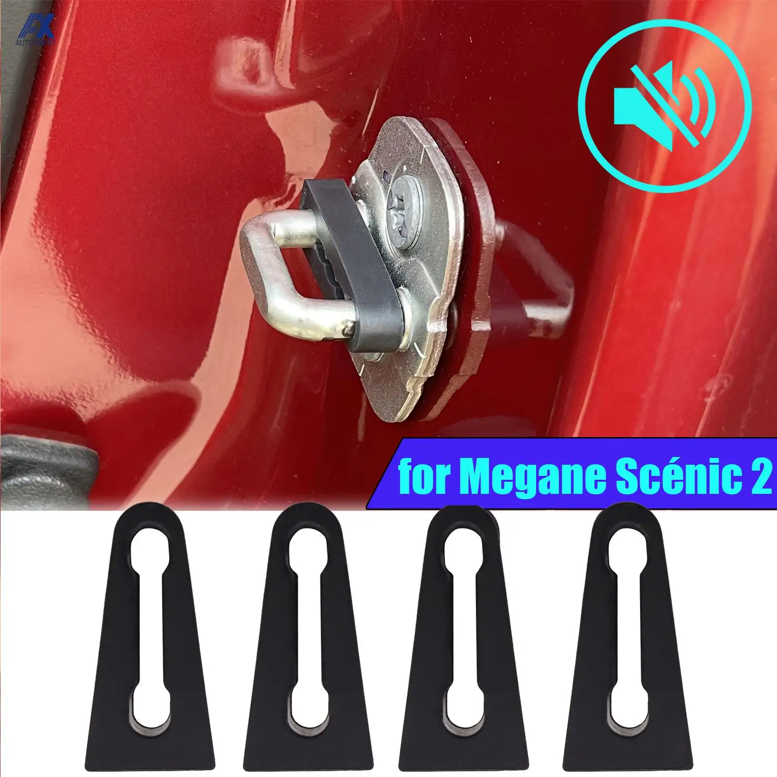 

Буферный демпфер дверного замка для Renault Megane 2 Scénic 2 2002-2008, звукоизоляционная изоляция, ограничитель для глухих и сквозняков