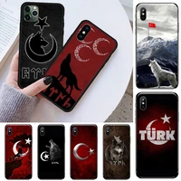 turkey turkish flag wolf phone case for iphone 11 12 13 mini pro xs max 8 7 6 6s plus x se 2020 xr