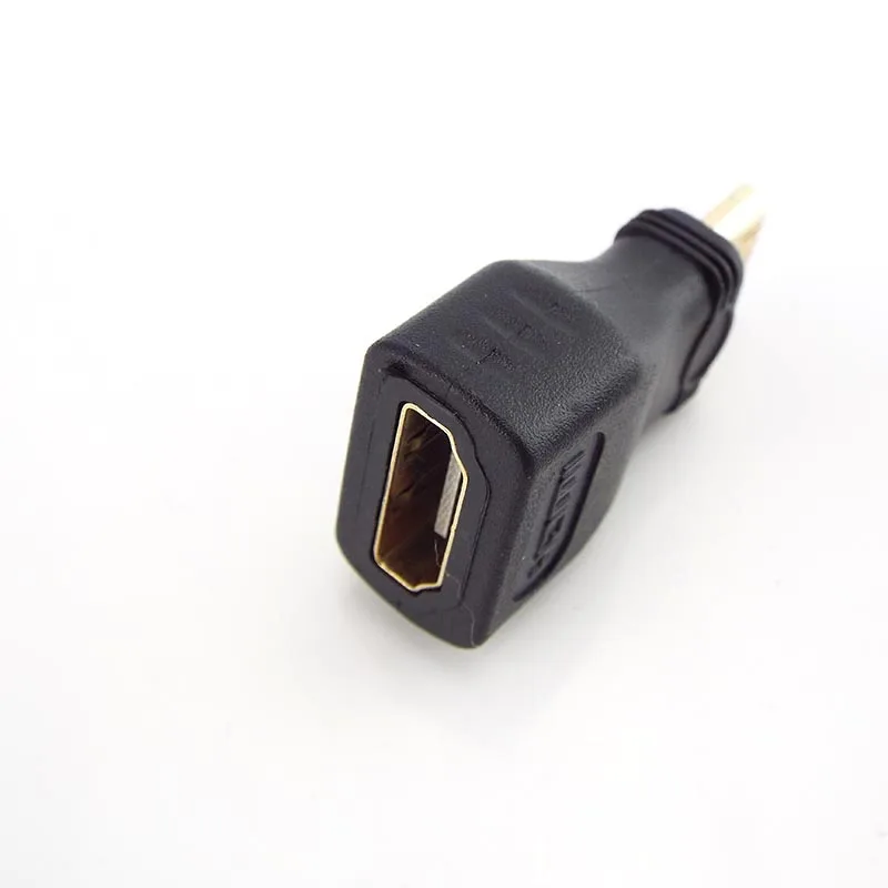 1/2pcs 5pcs Mini HDMI-compatible  Converter Male To Standard Extension Cable Adapter Female to Male Convertor Gold-Plated 1080P images - 6