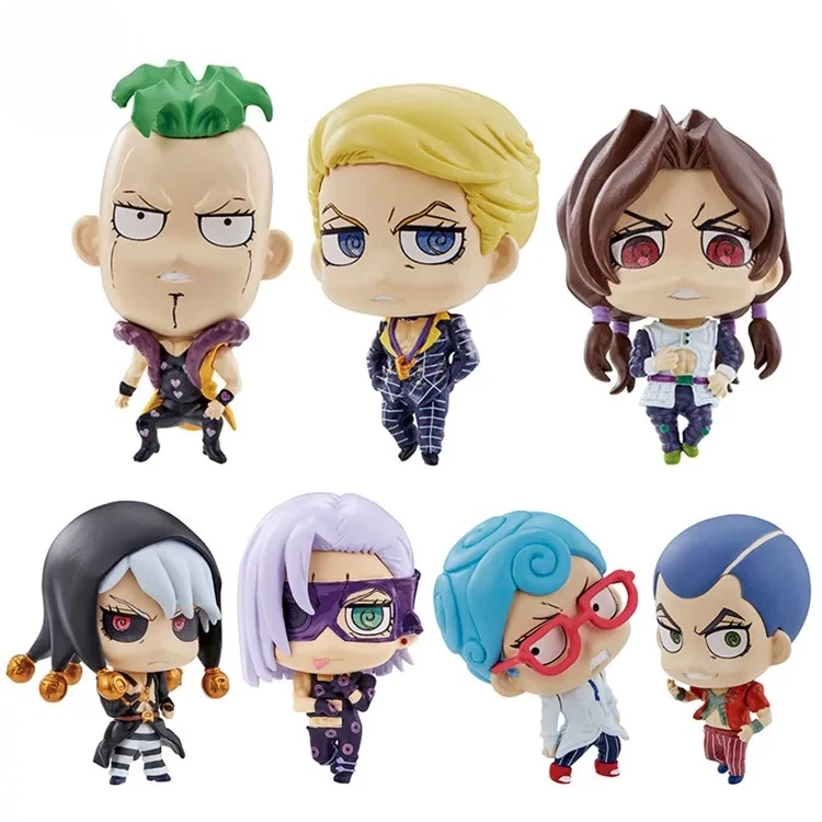 Фото Оригинальная фигурка Bandai Gashapon JoJo Bizarre Adventure Diamond Unbreakable SD Vol 03 в наличии, милый коллекционный декор, подарок №1