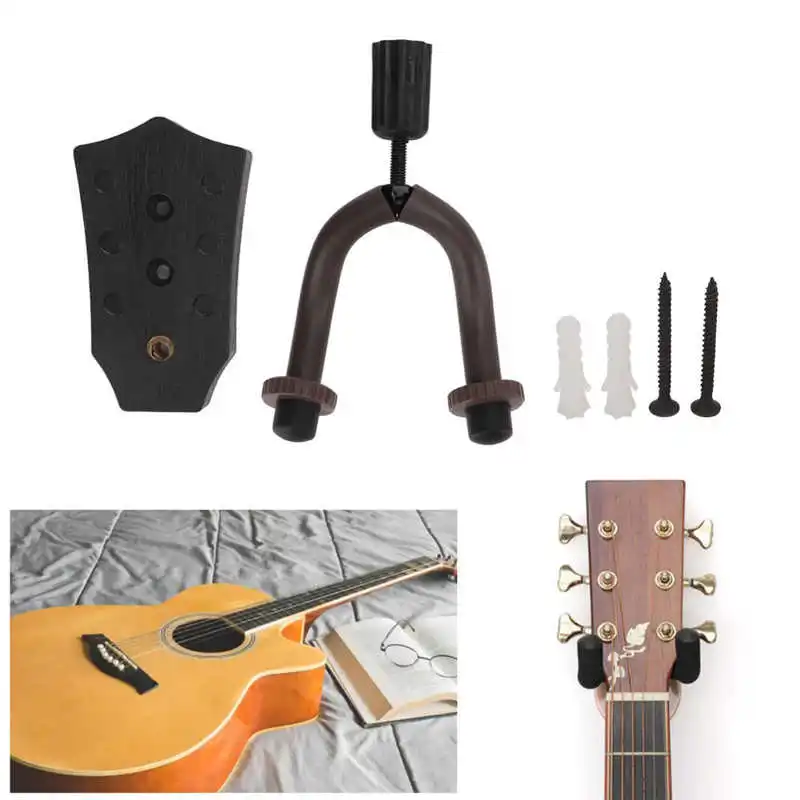

Guitar Wall Hook Black Acoustic Guitar Support Hanger Wall Mount Ukulele Holder Guitar Wall Hanger For Music Store Showroom