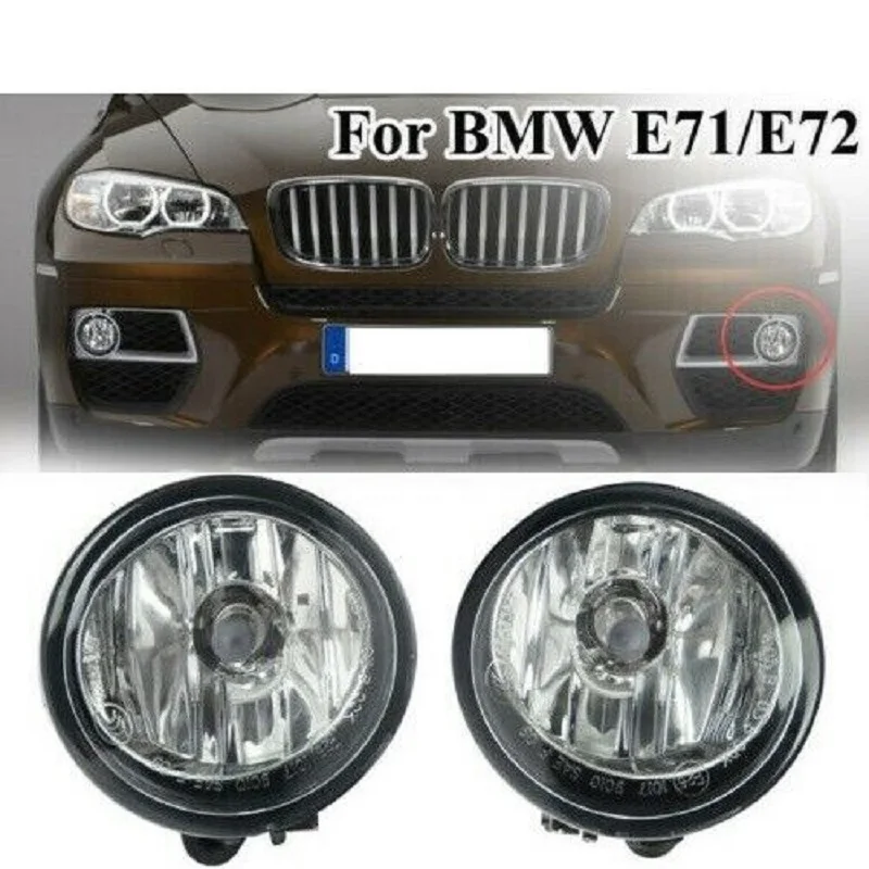 Left Right Front LED Fog Lamp Fog Light With Bulb Driving Lamp For BMW X6 E71 E72 2012 2013 2014 2015 63177311351 63177311352