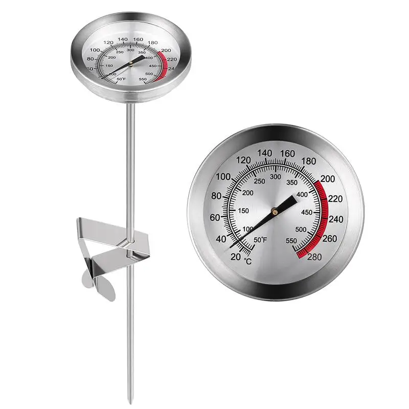 

Oil Temperature Gauge Frying Deep-Fried Pot Clip Kitchen Turkey Barbecue Food Cooking Kitchen Meat Probe Frying Thermometer