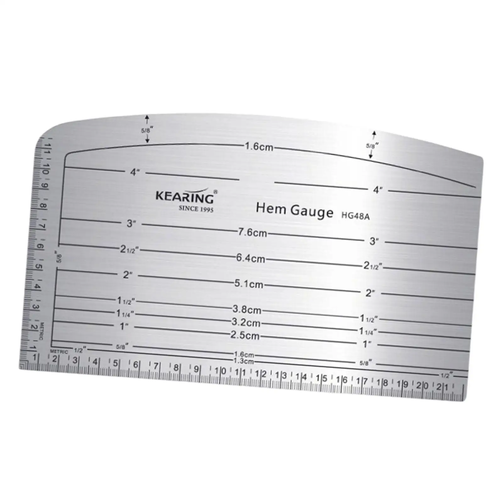 Фото Шаблон для раскроя ткани Hem Gauge DIY для любителей печати и рукоделия (женская одежда) №5