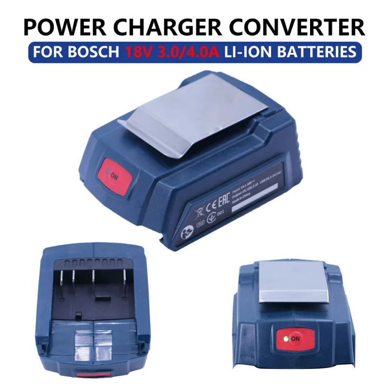 

Адаптер GAA 18V-24 с двумя USB-портами для литий-ионных аккумуляторов Bosch, 18 в