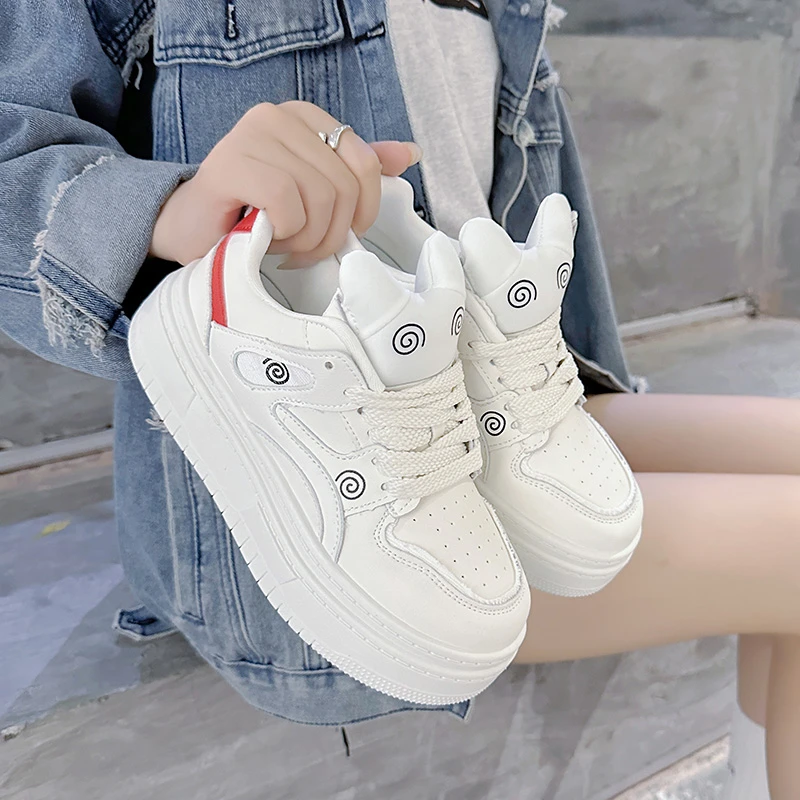 

Women's Fashion White Shoes Platform Casual Board Shoes Cute Rabbit All-match Casual Shoes Comfortable Breathable Women's Shoes