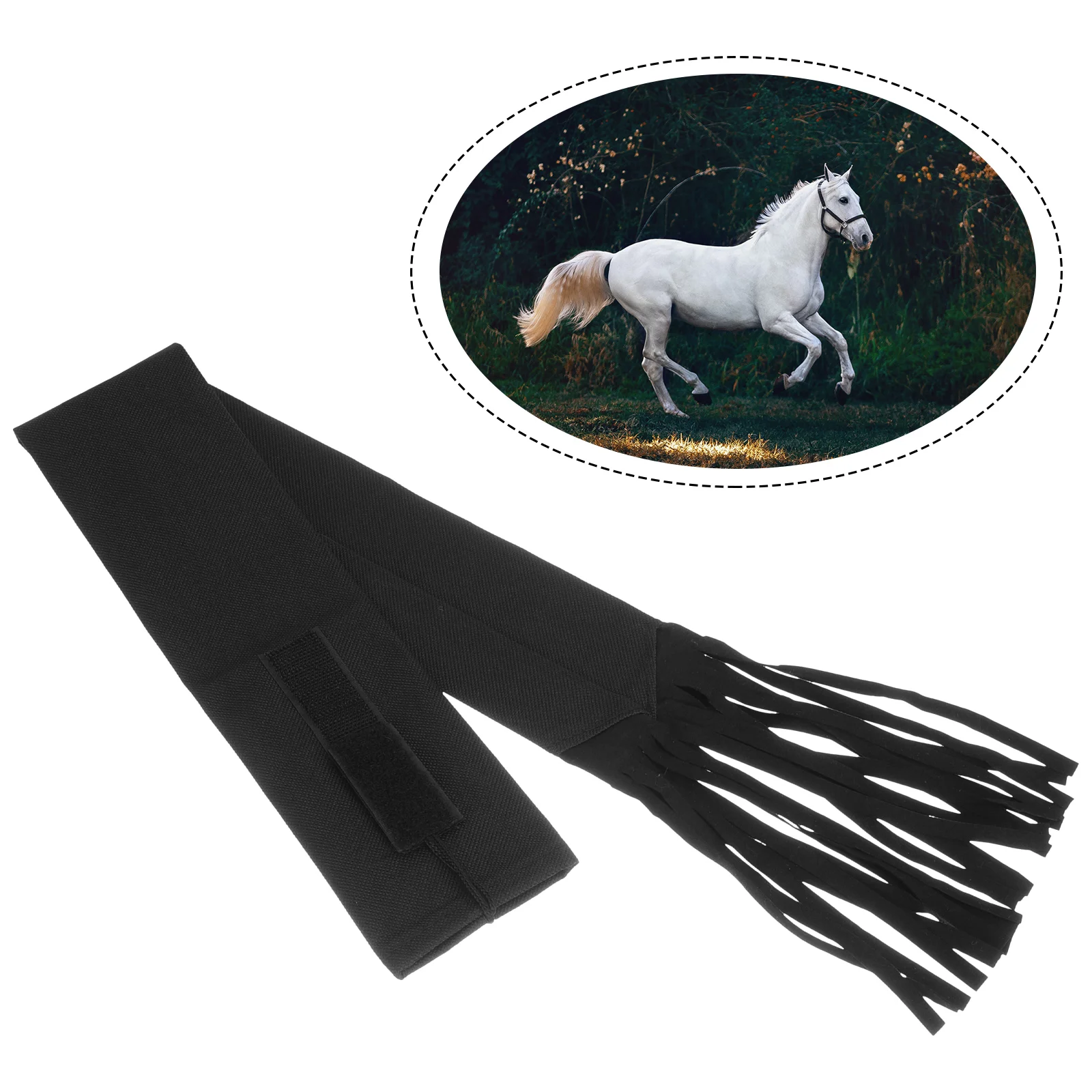 

Tail Horse Grooming Pouch Horses Cattle Cow Protector Container Supplies Cover Tack Livestock Protectors Tools Decoration Holder