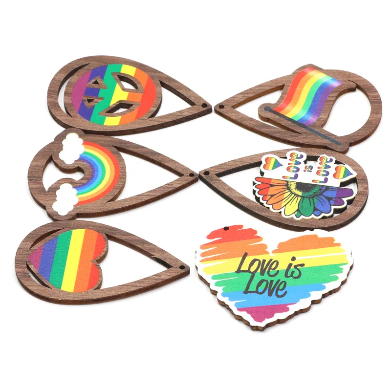 

5 шт., Деревянные Подвески для бижутерии, 34-55 мм