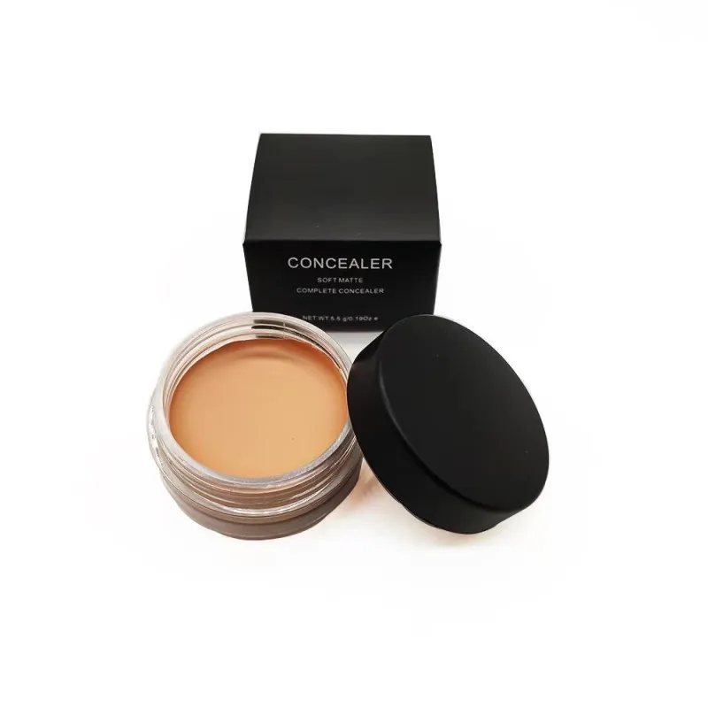 

Custom Logo Concealer Foundation Cream Waterproof Long Lasting Dark Circles Acne Marks Cover Spots Face Makeup Branding