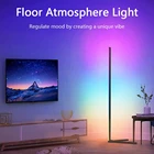 Атмосферная напольная лампа, светодиодный цветной фон для прямой трансляции, украшение интерьера, заполняющий свет для танец в Интернете, углосветильник ильник для спальни