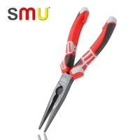 smu long nose needle nose cutting pliers manual work tools electrician hand tools