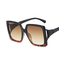 vintage oversize square sunglasses women luxury brand big frame sun glasses black gradient female eyeglasses oculos de sol