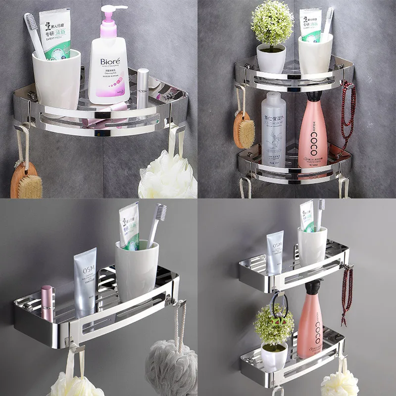 

Triangular Basket Bathroom Rack Bathroom Bathroom Bathroom Wall Hanging Storage Rack for Bathroom Organizer