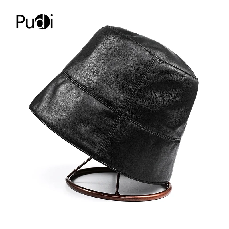 Pudi женская кепка из натуральной кожи новинка 2021 солнцезащитные шляпы овечьей