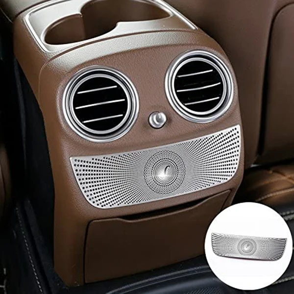 Car Rear Exhaust Vent Speaker Horn Cover Decorative for Mercedes-Benz C-Class E-Class GlC W205 W213 X253 |