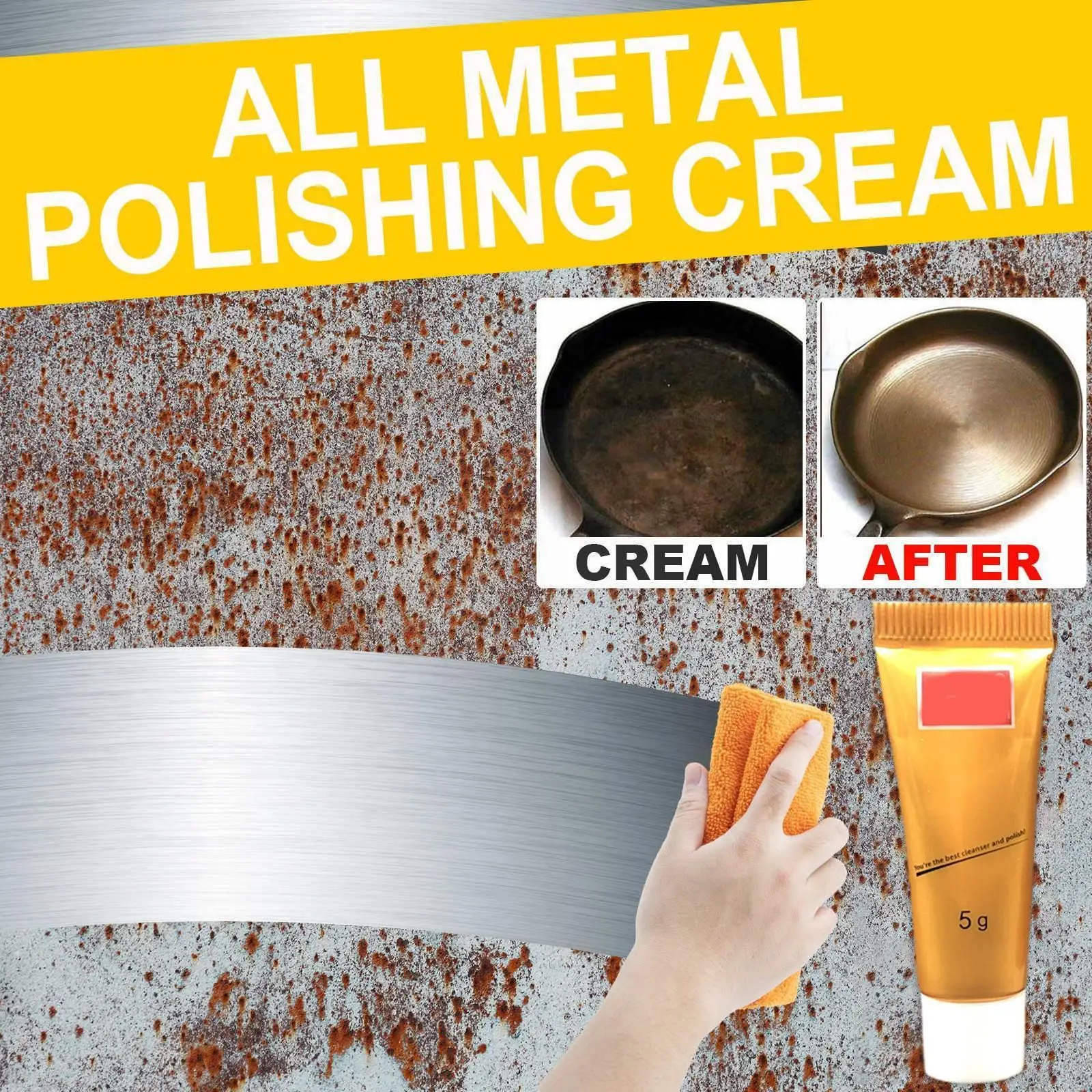 

Ultimate Metal Polishing Cream Knife Machine Polishing Rust Remover Watch Polishing Ceramic Steel Mirror Wax Paste H2h9