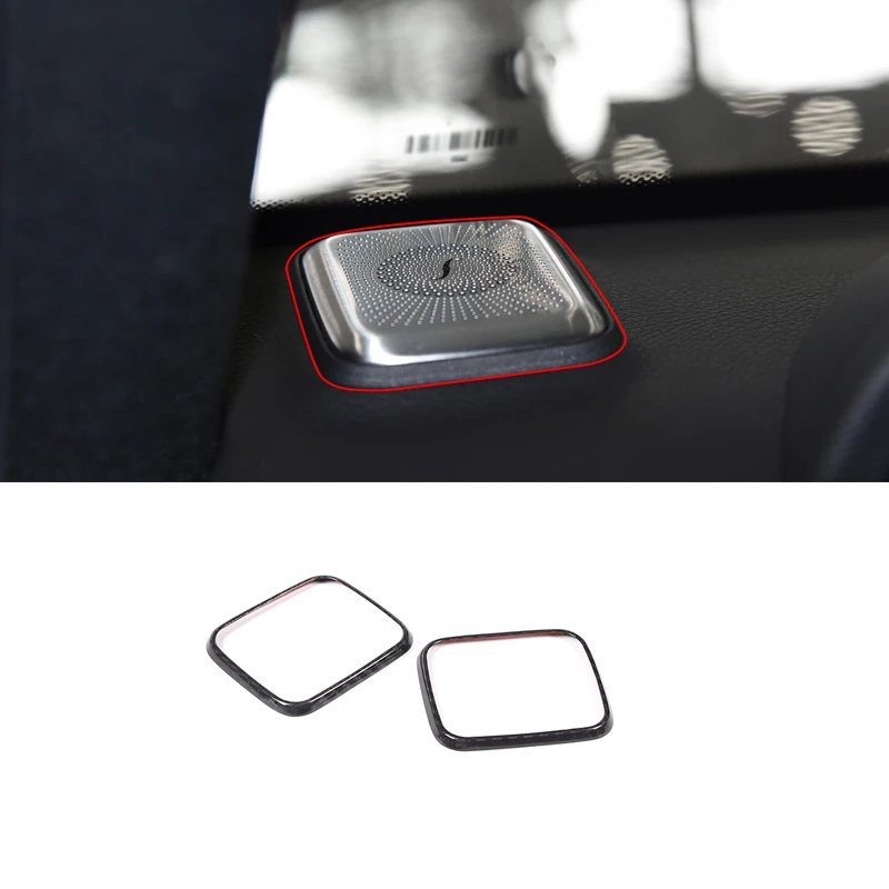 

Carbon Fiber Dashboard Speaker Frame Cover Trim for 19-22 Mercedes-Benz G-Class Interior Accessories