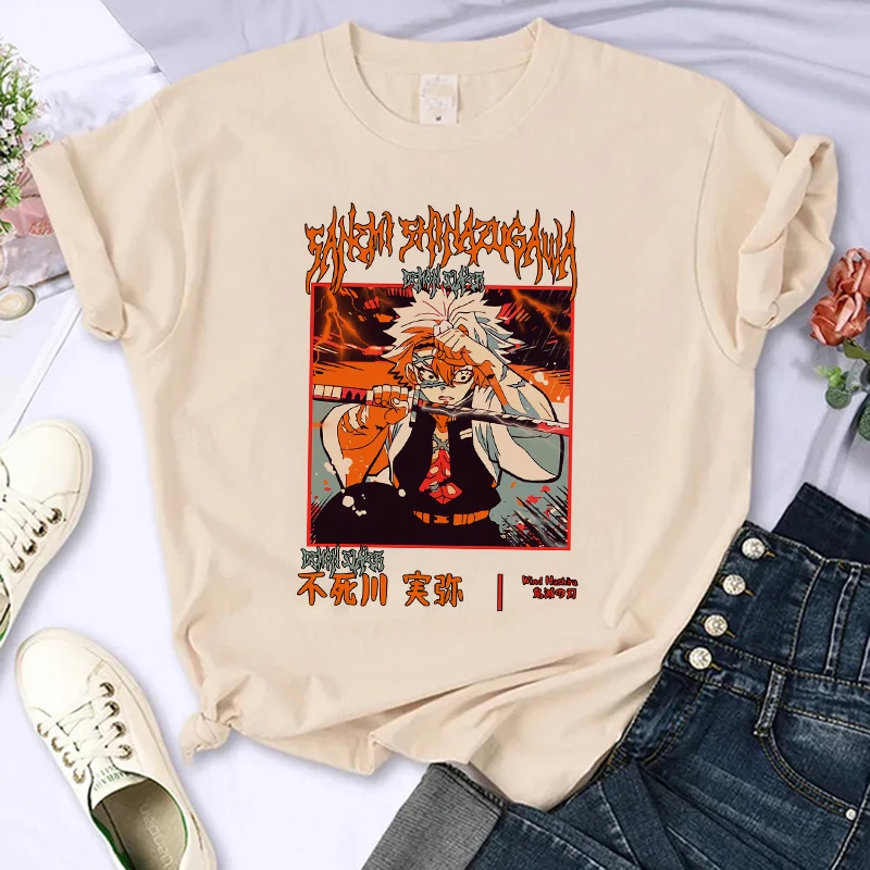 Женская футболка в стиле аниме Demon-skimming