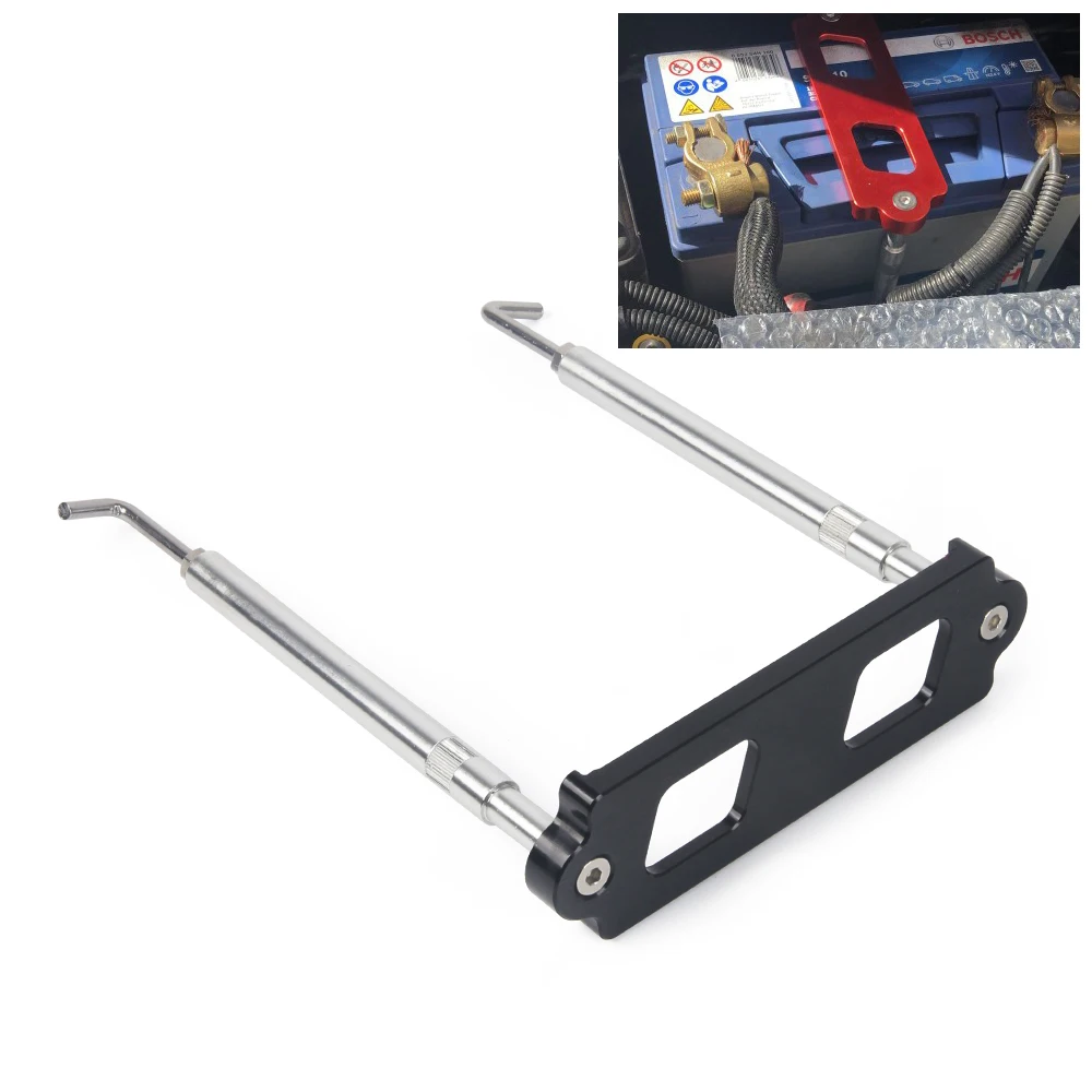 

Держатель JDM из алюминиевого сплава для автомобильного аккумулятора, универсальный держатель для аккумулятора, фиксатор для Honda Civic / CRX S2000 для Acura