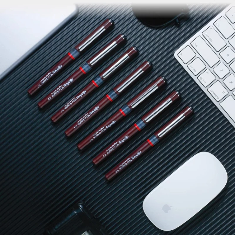 Графические ручки Rotring Tikky Pigma Micron Fine Pens, тонкие линеры 0.1, 0.2, 0.3, 0.4, 0.5, 0.7 мм, чернильные ручки для рисования, товары для художественных школ (art.: 3920dbbb667f0) - 3920dbbb667f0
