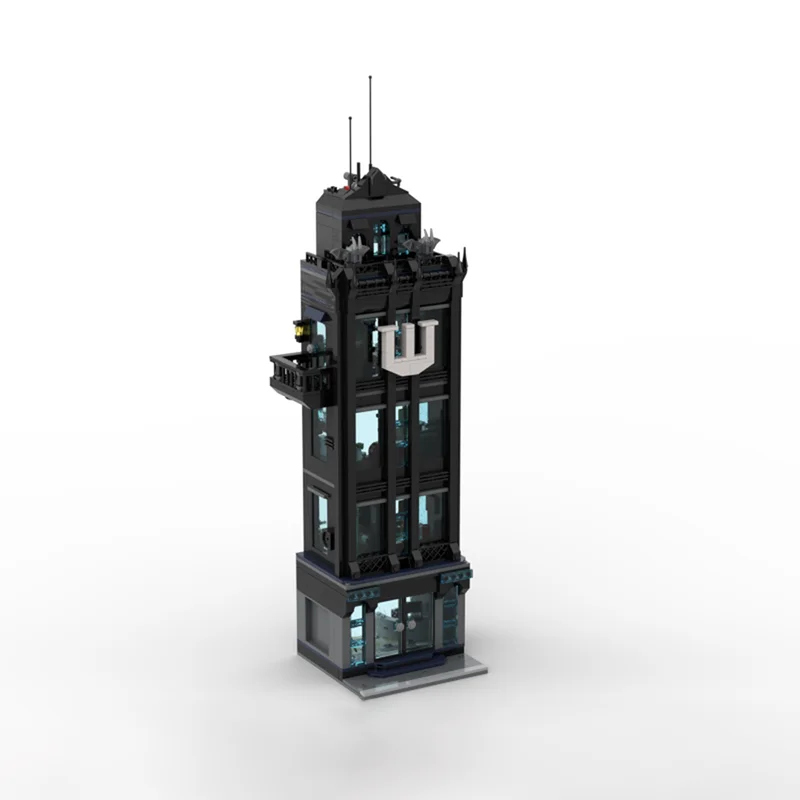Набор для сборки модели Башни Уэйна (1267 деталей) из серии MOC: Встреча с супергероями и Темным рыцарем. Коллекционные детали, конструктор, игрушка-транспорт, подарок. (art.: 3920dc15bf28a) - 3920dc15bf28a