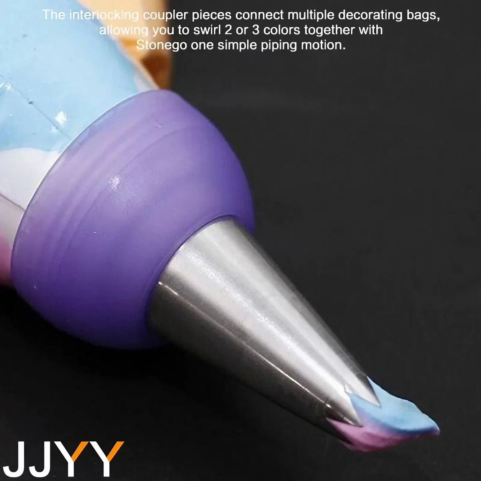 Прочный металлический конвертер для украшения торта с 3 отверстиями и остекления