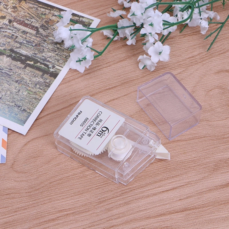 Быстросохнущая корректирующая лента простой стиль ролик белая легкость