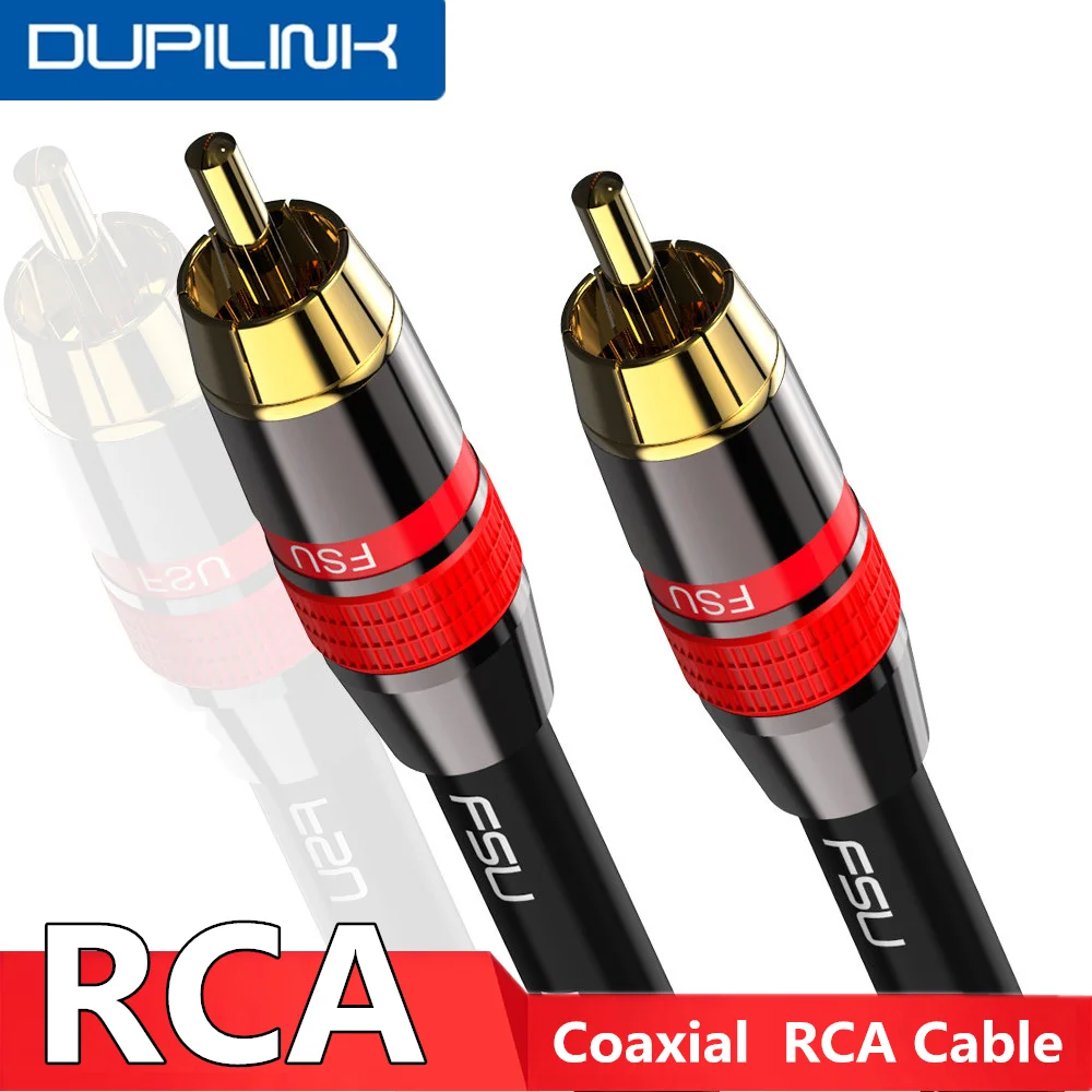 RCA to RCA Cable Digital Coaxial Audio Cable Male Stereo Connector for TV DVD Amplifier Hifi Subwoofer Toslink 1 2 3 5 m