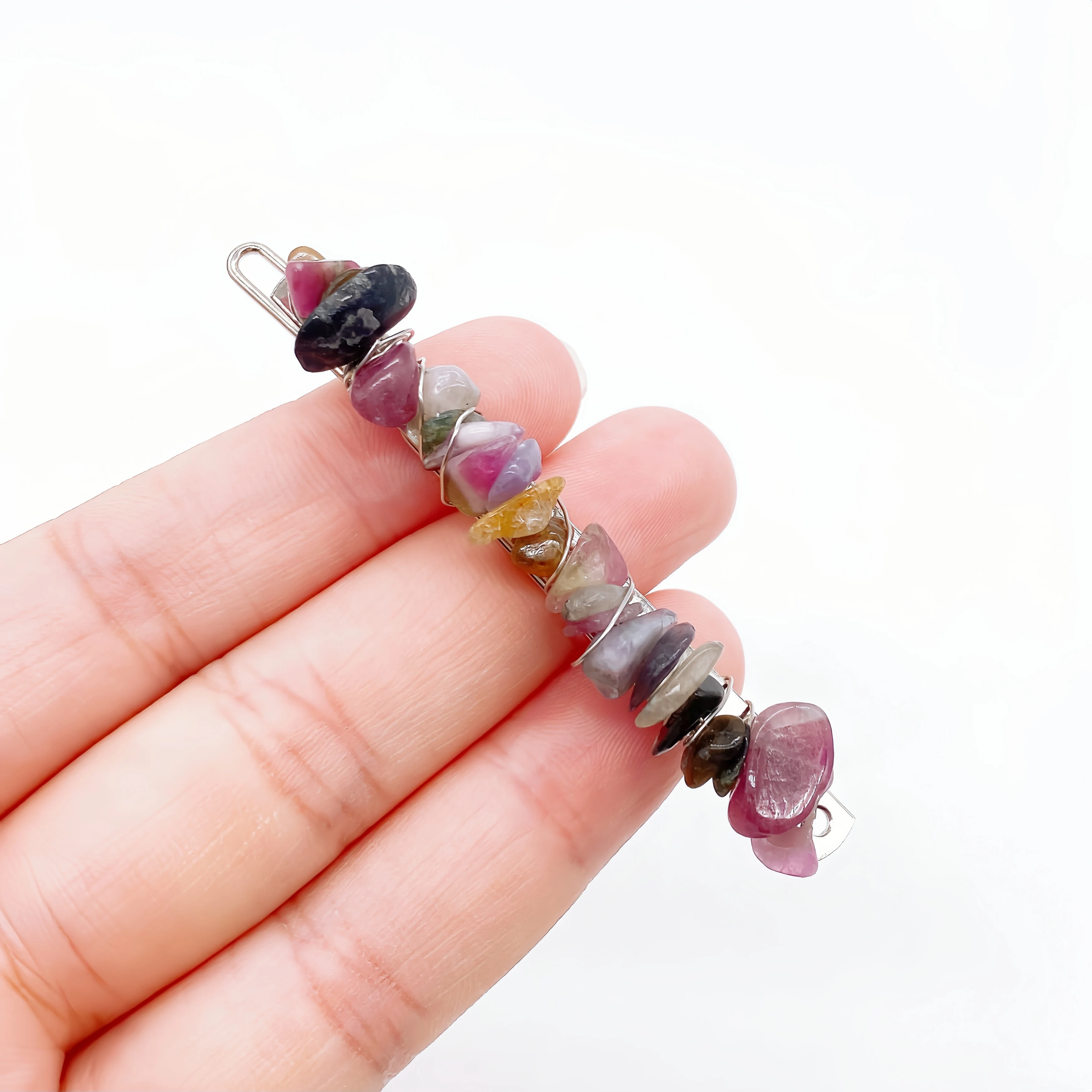 

Заколки для волос из натурального гравия с кристаллами и камнями для женщин и девочек, заколка для волос с кристаллами кварцевого камня, свадебные заколки, головные уборы, домашний декор, подарок