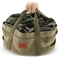 2022campingmoon outdoor camping barbecue storage bag cookware bag outdoor finishing bag oven cotton storage bag container